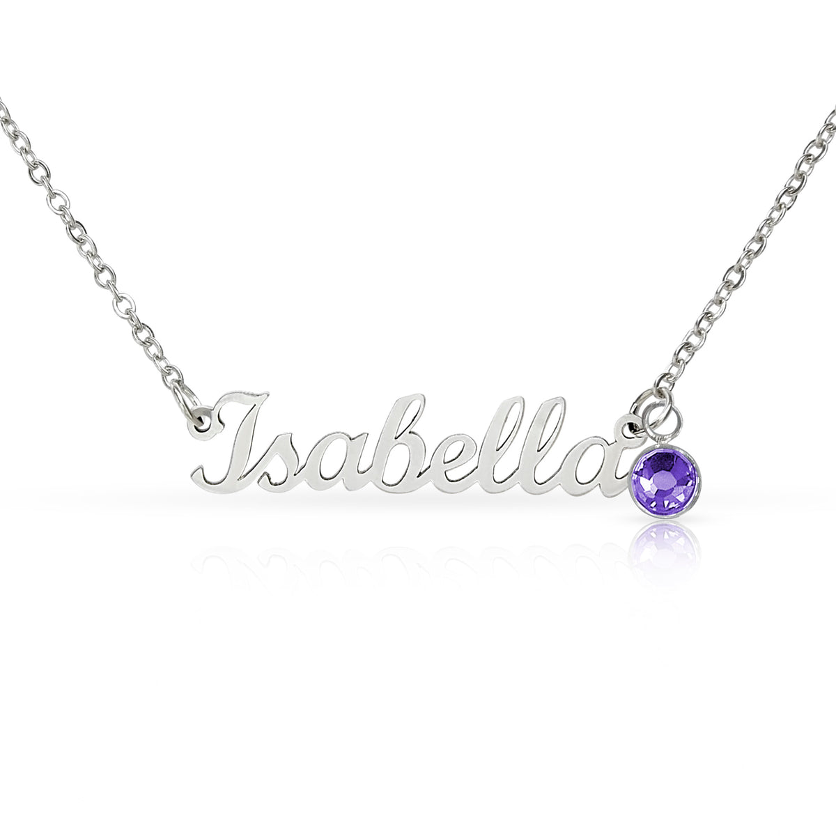 Personalized Name & Birthstone Necklace – Meaningful Custom Christmas Jewelry Gift