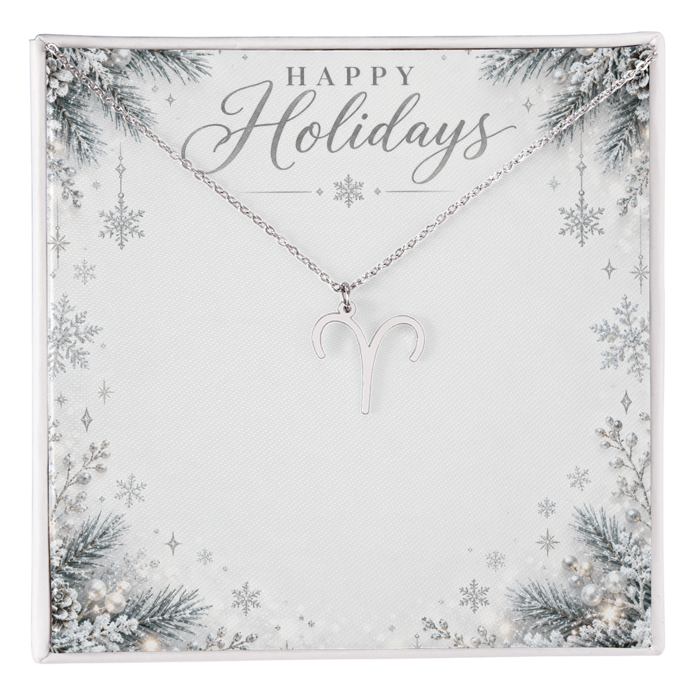 Christmas Zodiac Pendant Necklace - Celestial Astrology Gift
