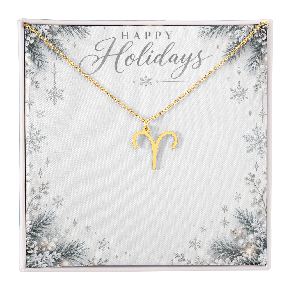 Christmas Zodiac Pendant Necklace - Celestial Astrology Gift