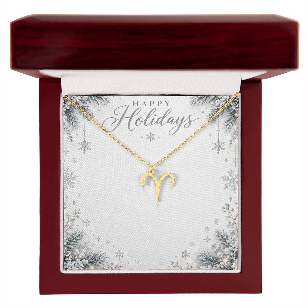 Christmas Zodiac Pendant Necklace - Celestial Astrology Gift