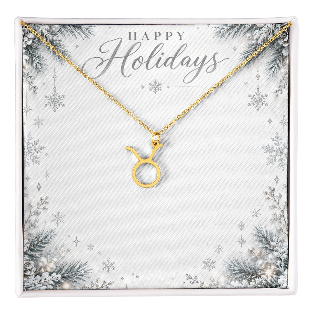 Christmas Zodiac Pendant Necklace - Celestial Astrology Gift