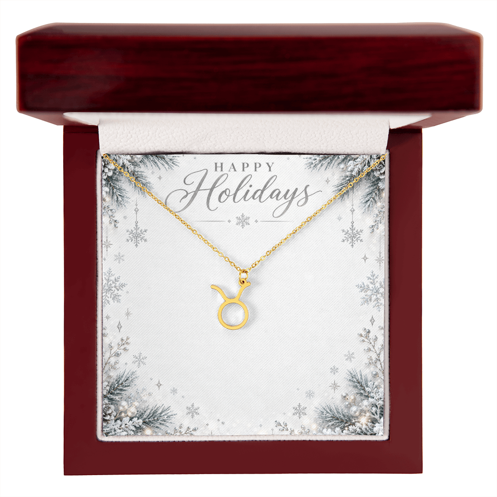 Christmas Zodiac Pendant Necklace - Celestial Astrology Gift