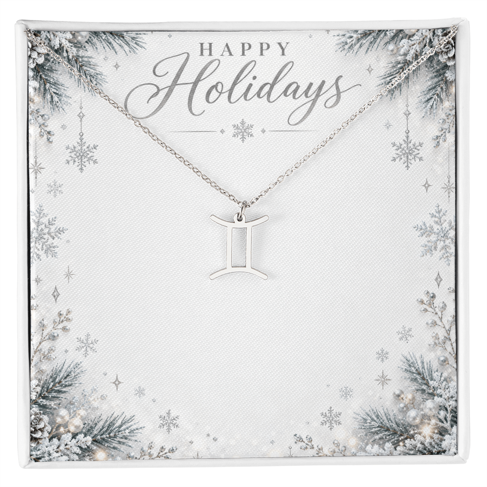 Christmas Zodiac Pendant Necklace - Celestial Astrology Gift