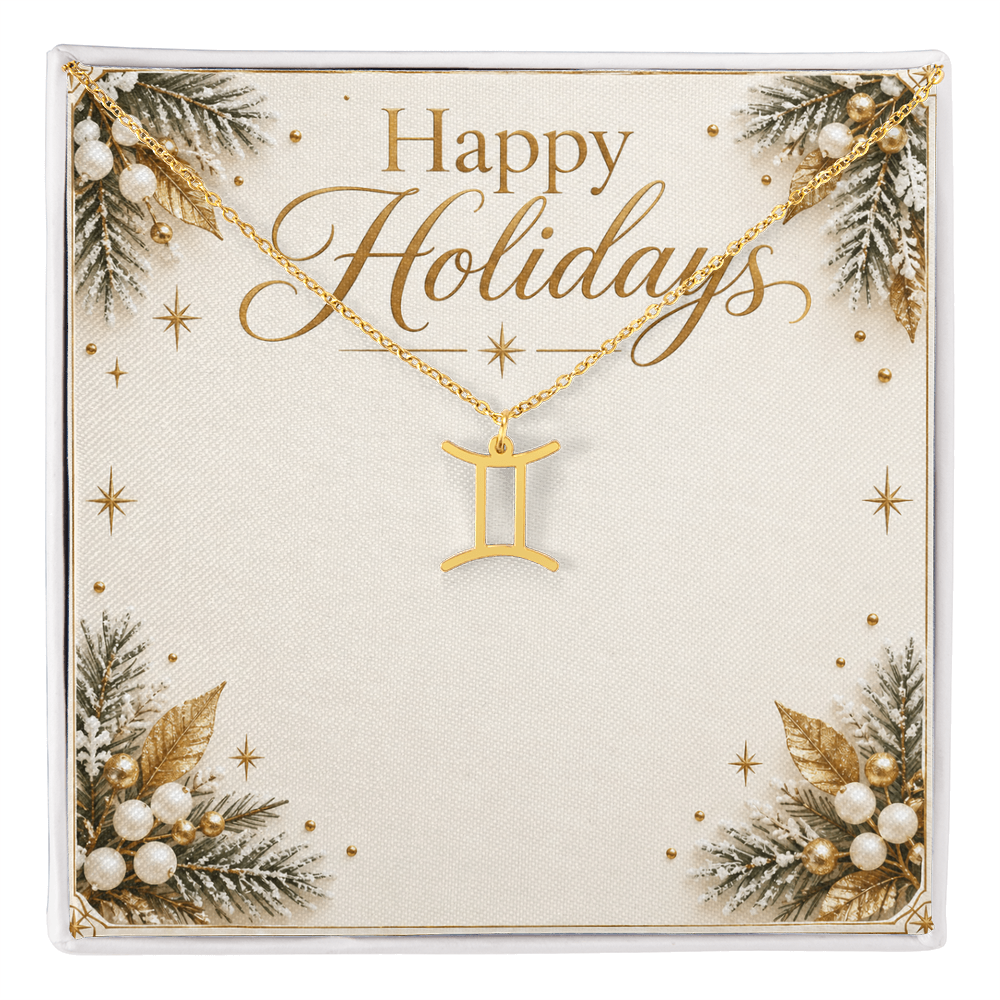 Happy Holidays Stackable Birthstone Ring – Personalized Birthstone Jewelry Gift for Women