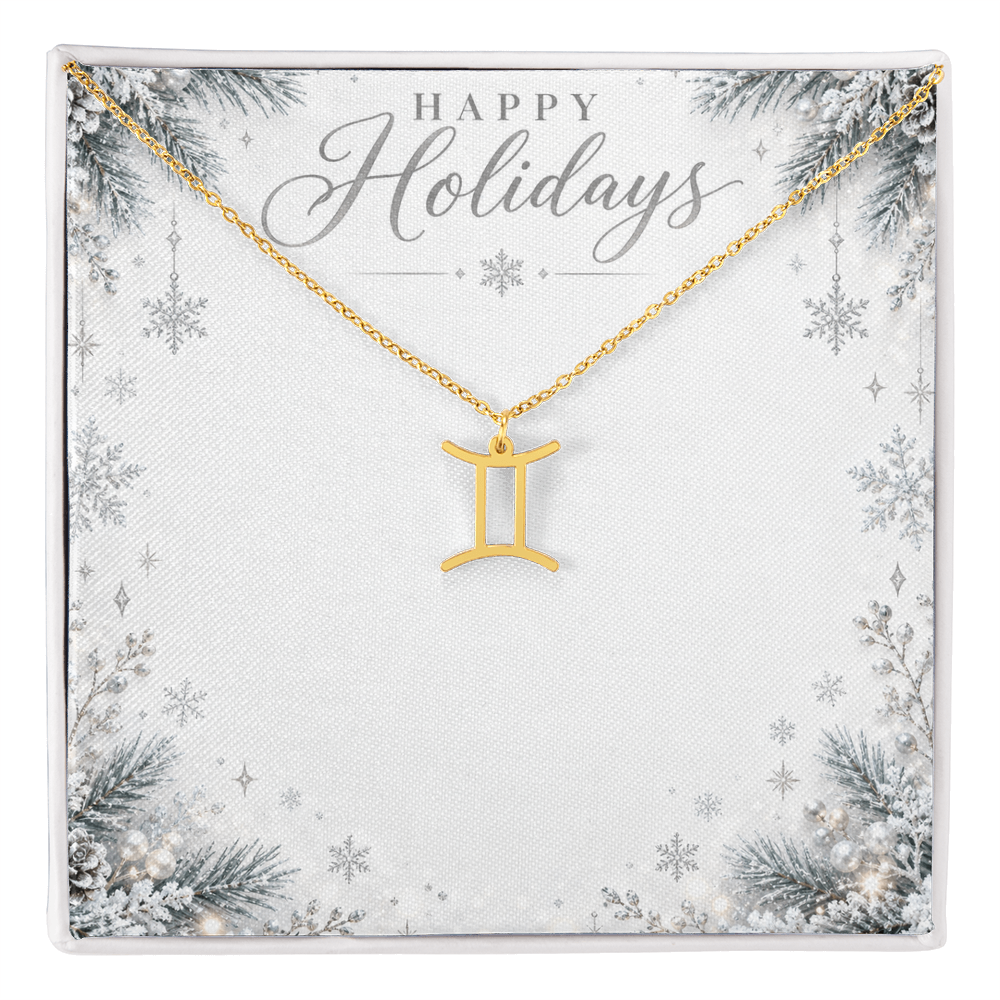Christmas Zodiac Pendant Necklace - Celestial Astrology Gift