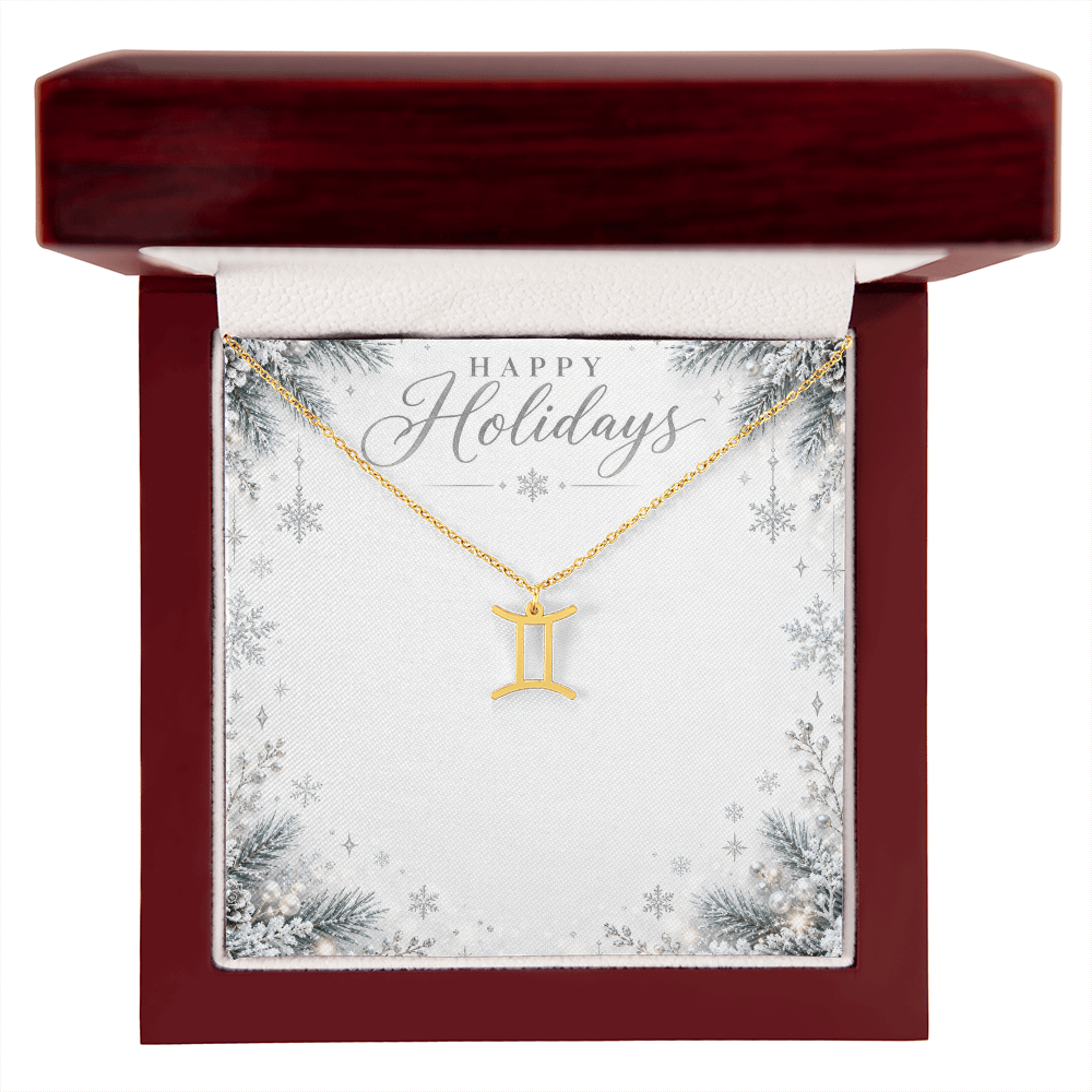 Christmas Zodiac Pendant Necklace - Celestial Astrology Gift