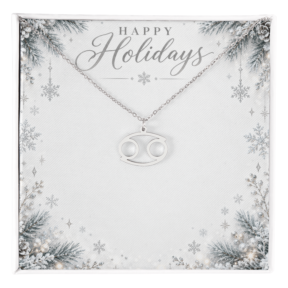 Christmas Zodiac Pendant Necklace - Celestial Astrology Gift