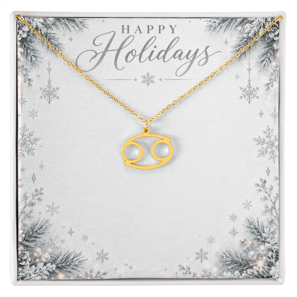 Christmas Zodiac Pendant Necklace - Celestial Astrology Gift