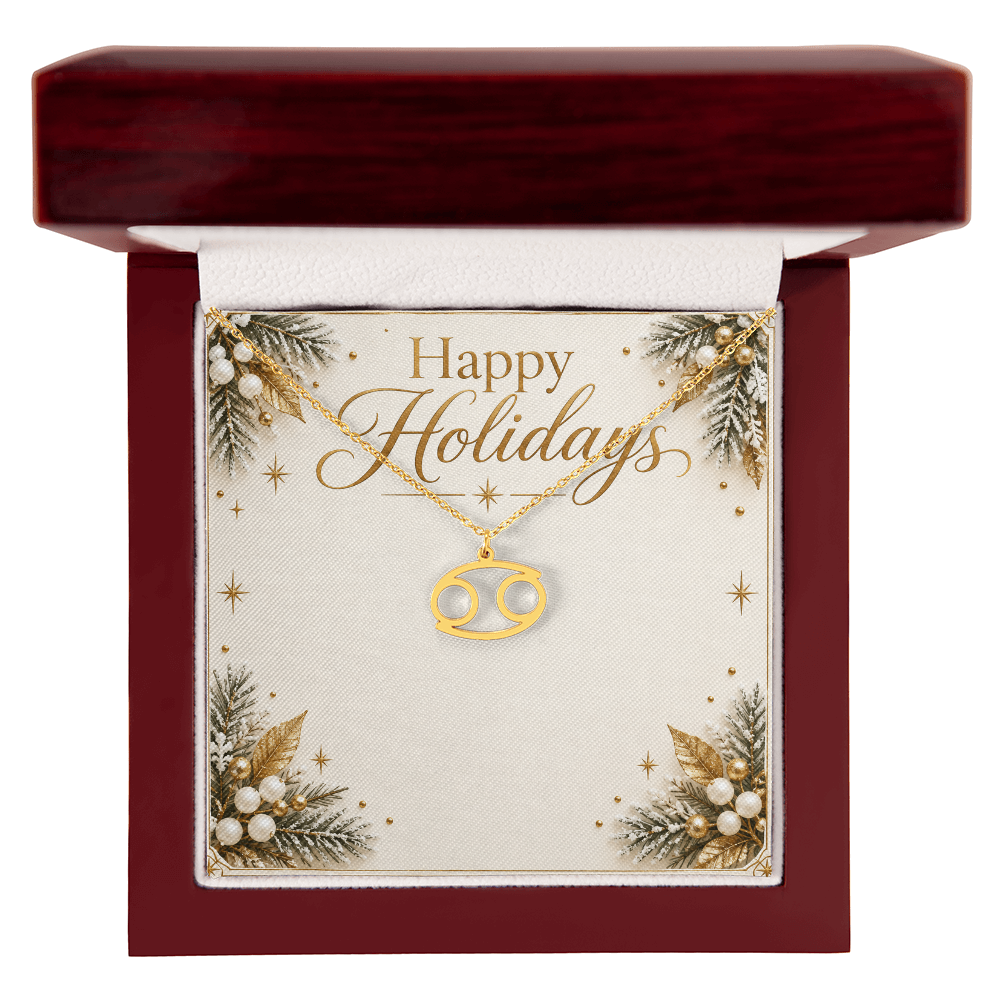 Happy Holidays Stackable Birthstone Ring – Personalized Birthstone Jewelry Gift for Women