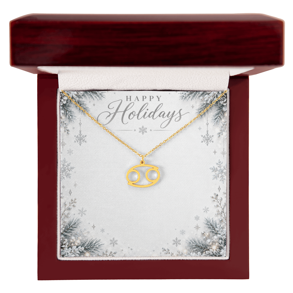 Christmas Zodiac Pendant Necklace - Celestial Astrology Gift