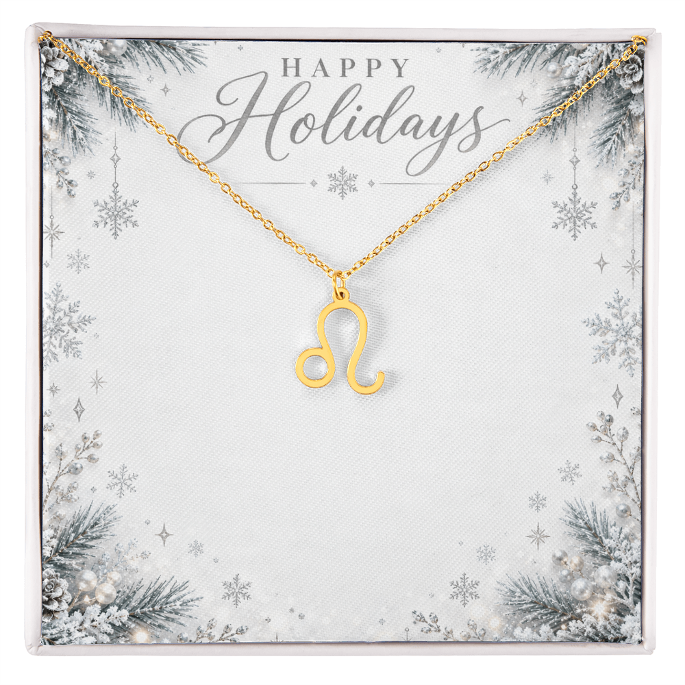 Christmas Zodiac Pendant Necklace - Celestial Astrology Gift