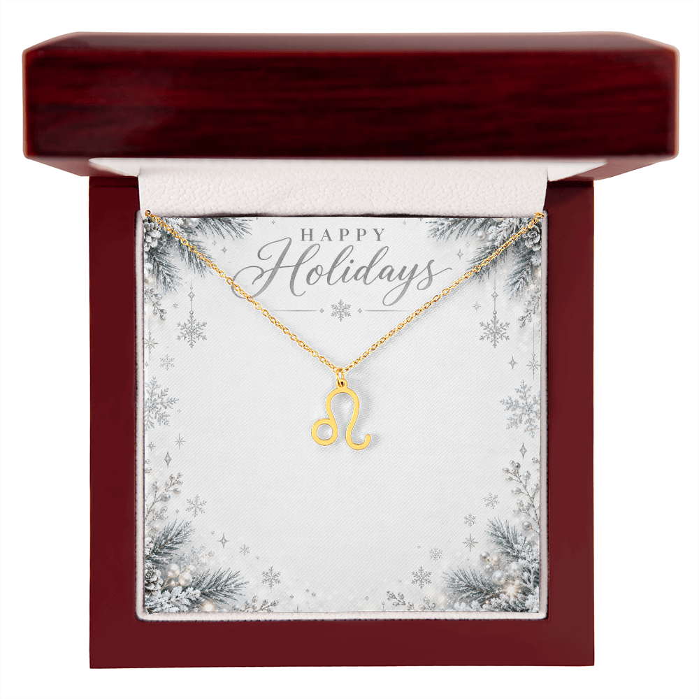 Christmas Zodiac Pendant Necklace - Celestial Astrology Gift