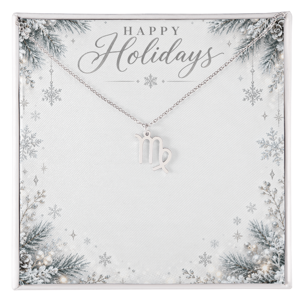 Christmas Zodiac Pendant Necklace - Celestial Astrology Gift