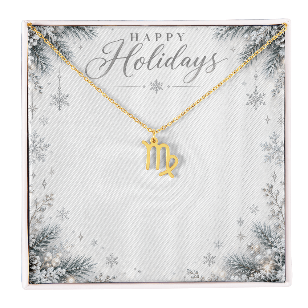 Christmas Zodiac Pendant Necklace - Celestial Astrology Gift
