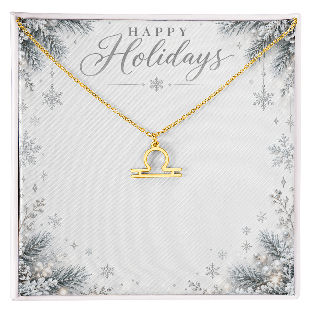 Christmas Zodiac Pendant Necklace - Celestial Astrology Gift