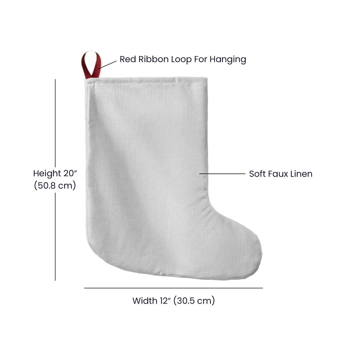 Ho Ho Ho Santa Giant Christmas Stocking – Classic Santa Oversized Holiday Stocking Gift