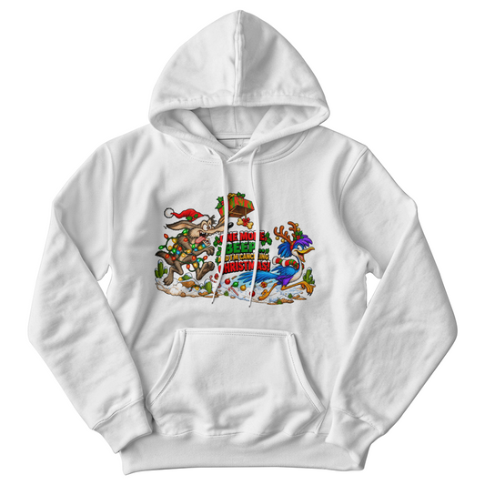 "One More Beep and I'm Canceling Christmas" Funny Desert Chase  Adult Humor Christmas Cartoon Sweater
