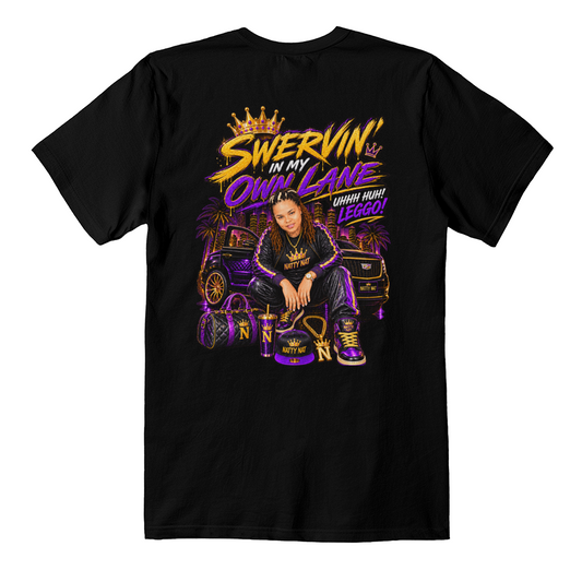 🔥 Natty Nat “Swervin' In My Own Lane” Signature Tee Collection