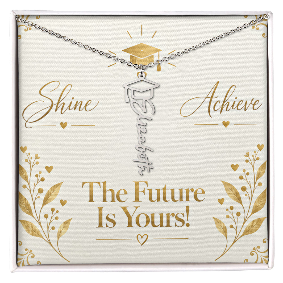 Luxury Graduation Message Card – Dream Graduate Achieve Keepsake Design