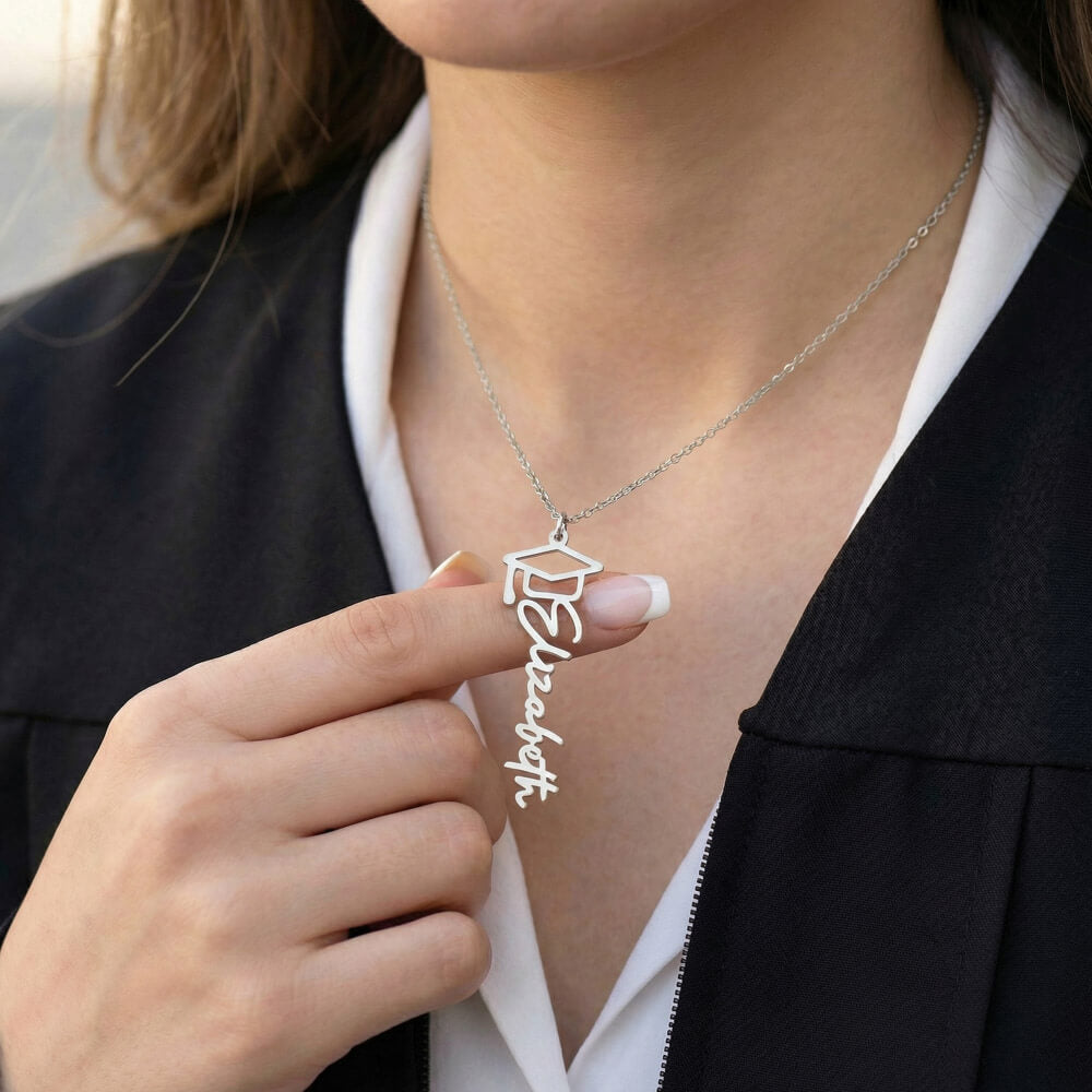 Personalized Graduate Name Necklace – Custom Graduation Proud Of  You Jewelry Keepsake Gift