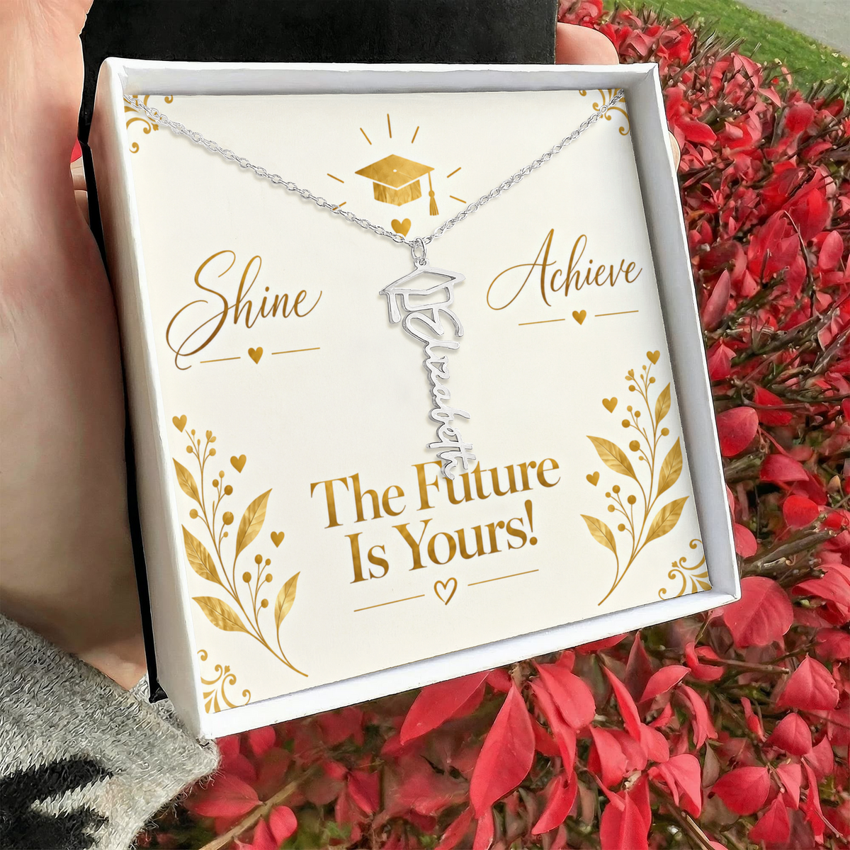 Luxury Graduation Message Card – Dream Graduate Achieve Keepsake Design