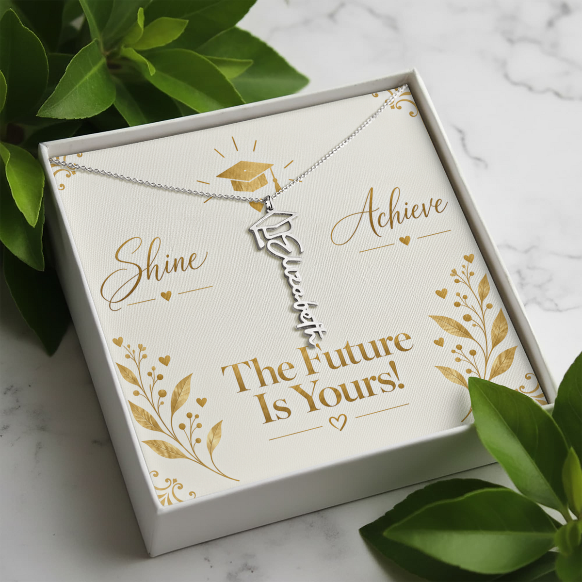 Luxury Graduation Message Card – Dream Graduate Achieve Keepsake Design
