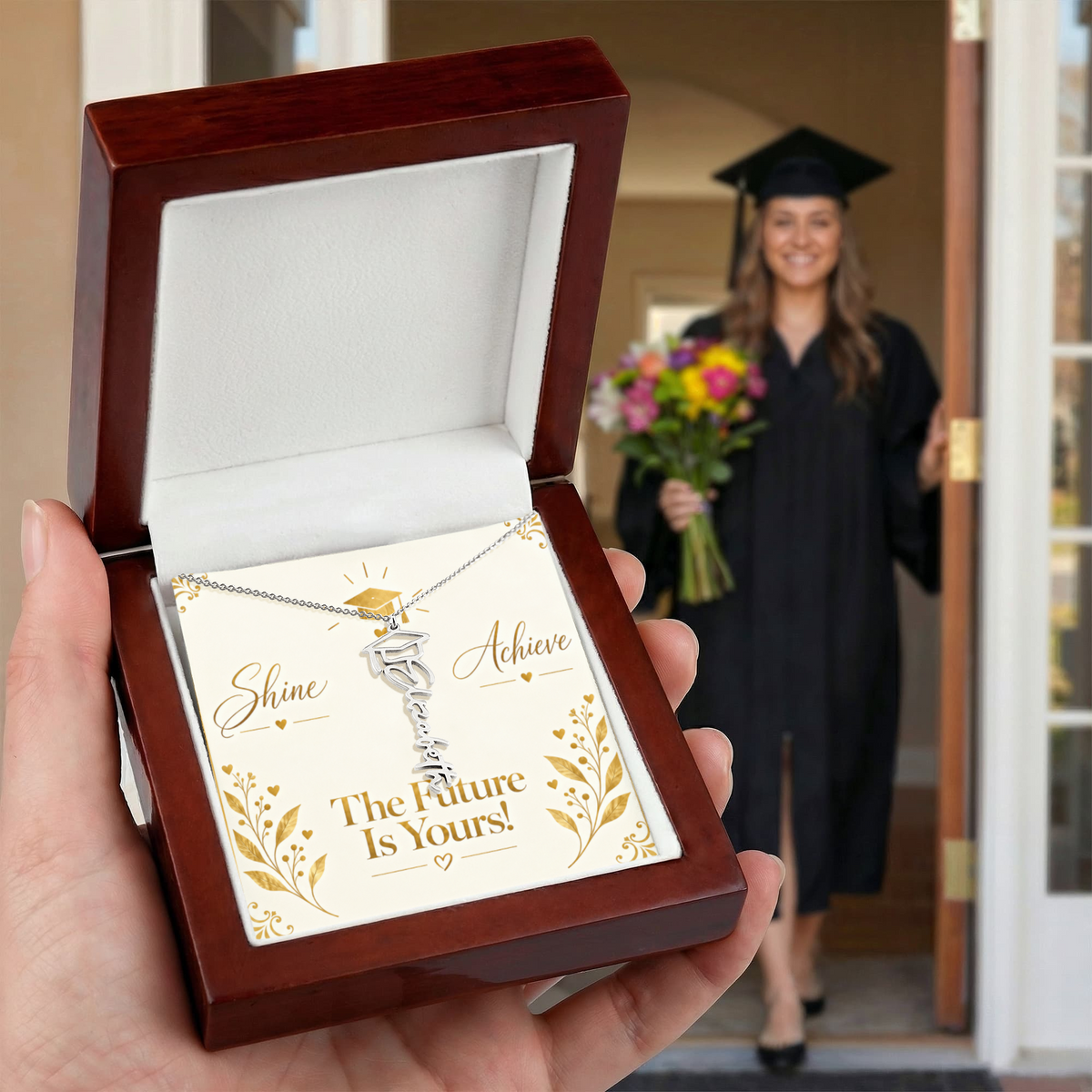 Luxury Graduation Message Card – Dream Graduate Achieve Keepsake Design