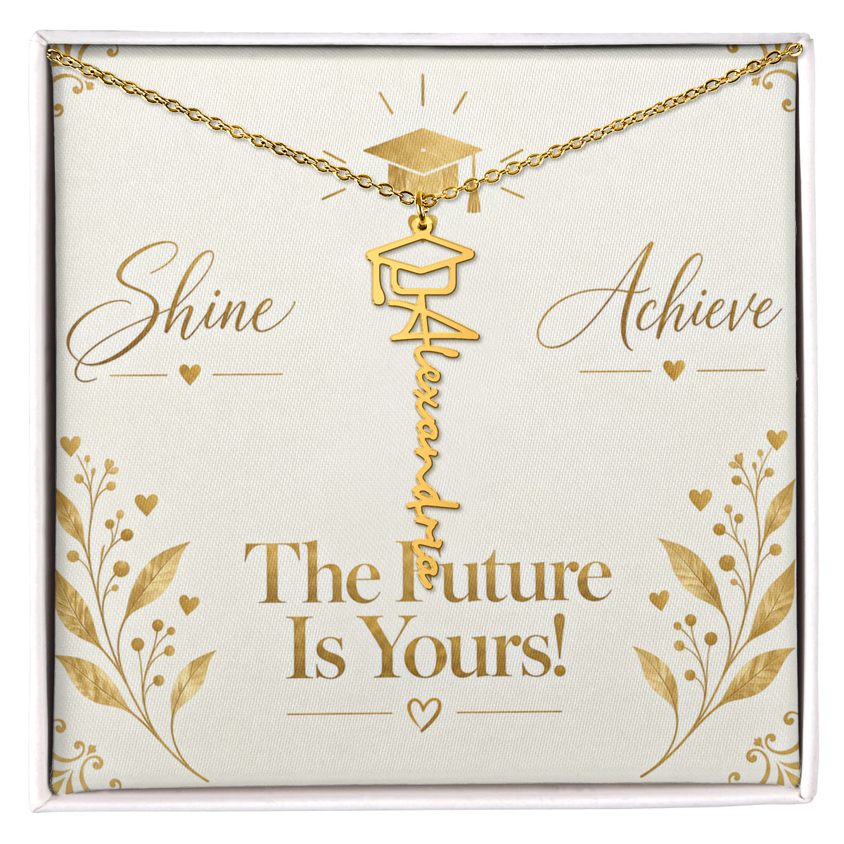 Luxury Graduation Message Card – Dream Graduate Achieve Keepsake Design