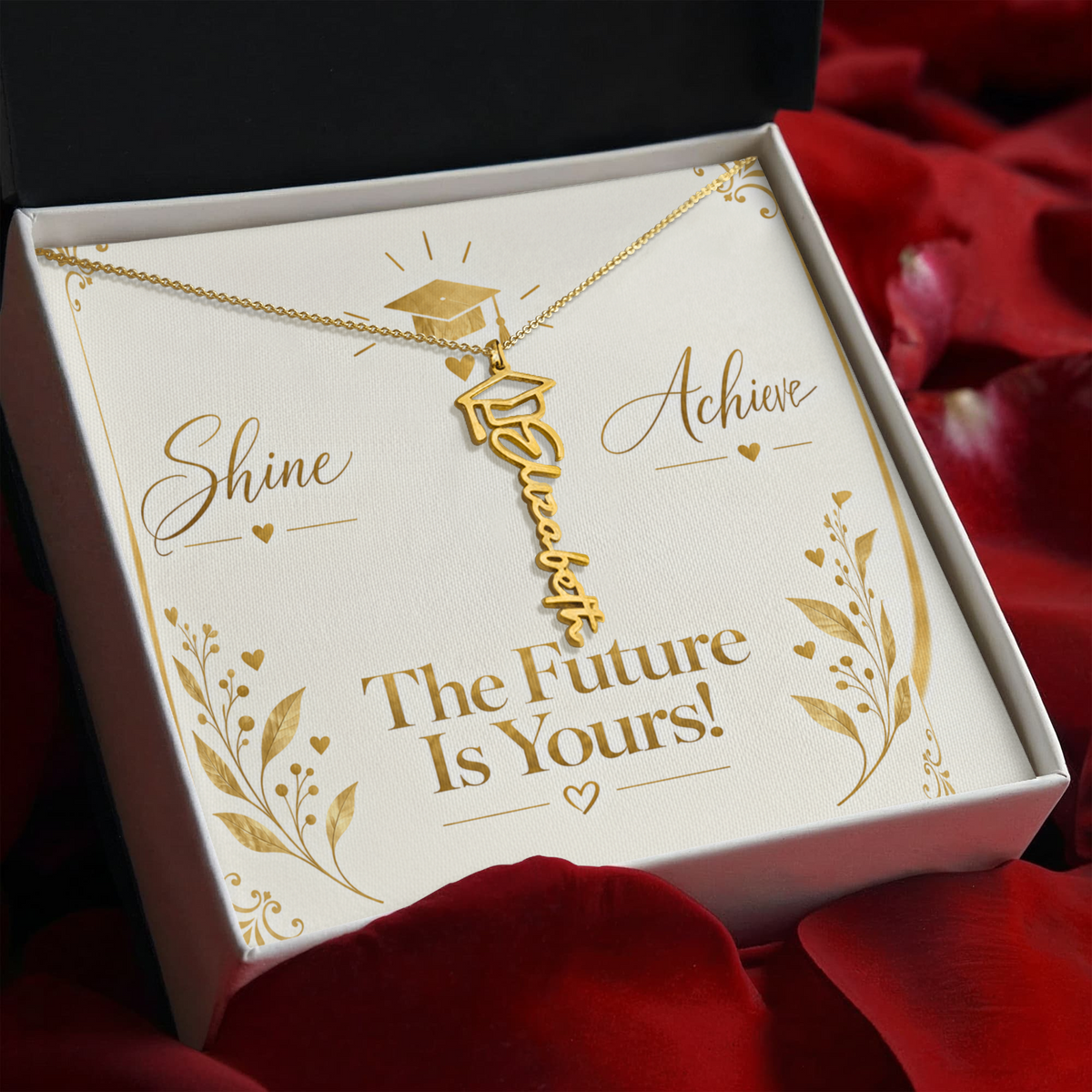 Luxury Graduation Message Card – Dream Graduate Achieve Keepsake Design