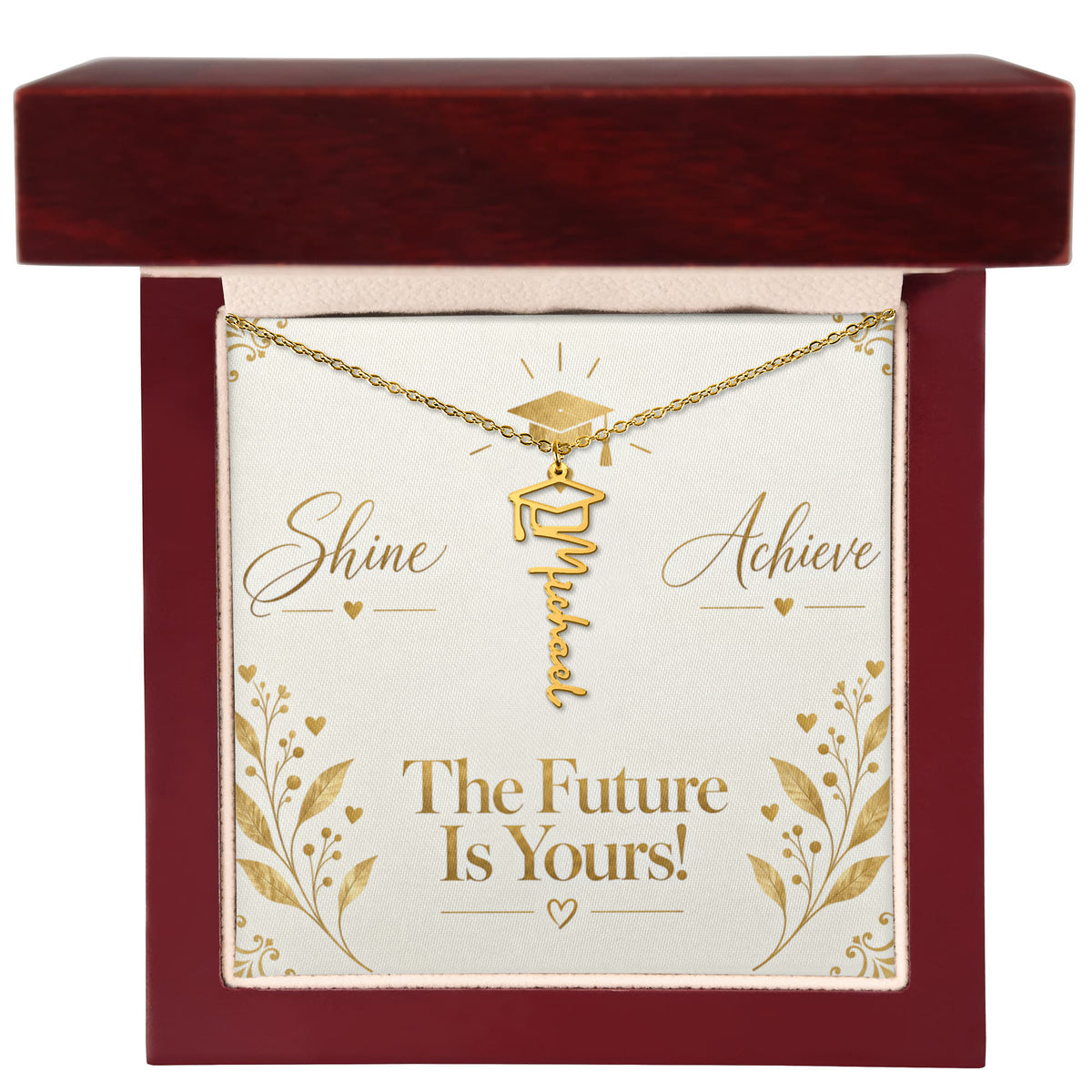 Luxury Graduation Message Card – Dream Graduate Achieve Keepsake Design
