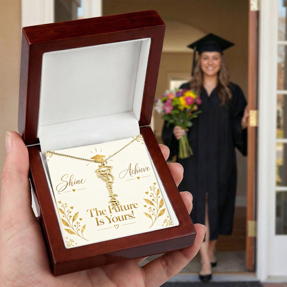 Luxury Graduation Message Card – Dream Graduate Achieve Keepsake Design
