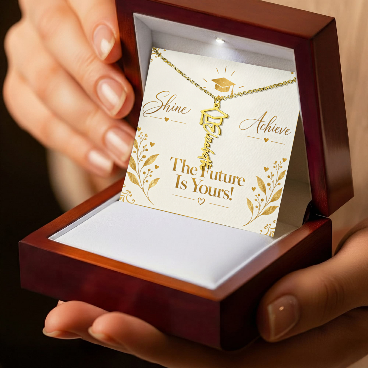 Luxury Graduation Message Card – Dream Graduate Achieve Keepsake Design